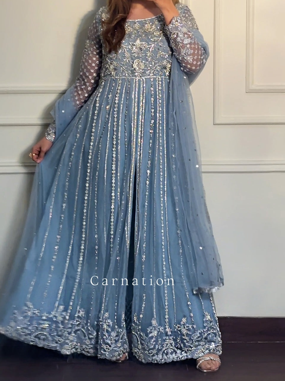 Ice blue gown